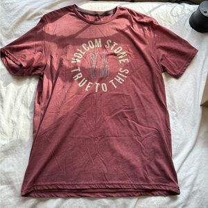 Volcom Stone Burgundy Short Sleeve Tee
